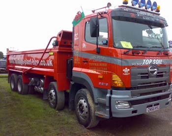 One of our lorries competing in the truch show, Carmarthen